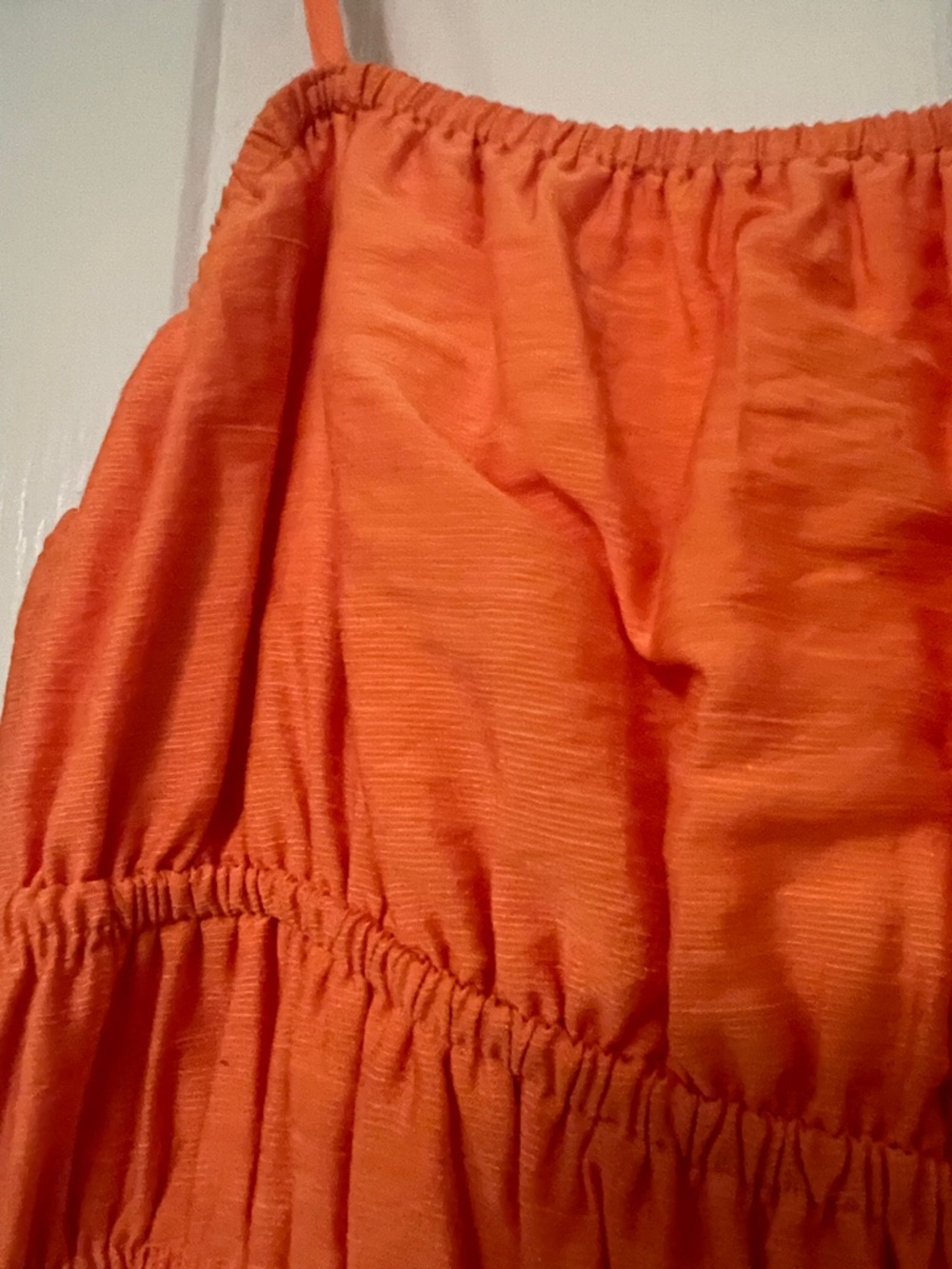 Blu Pepper Orange Tiered Maxi Dress - Picture 2 of 6